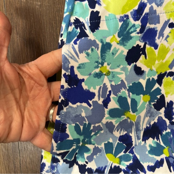 Isaac Mizrahi Blue Multicolor Dress with Pockets SZ XS - Picture 5 of 6